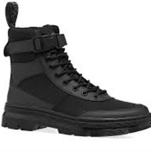 Dr. Martens Combs Tech Black Boots Men Size 9 Motorcycle Boots Rubber (gx404).